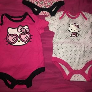 Hello kitty baby onesies